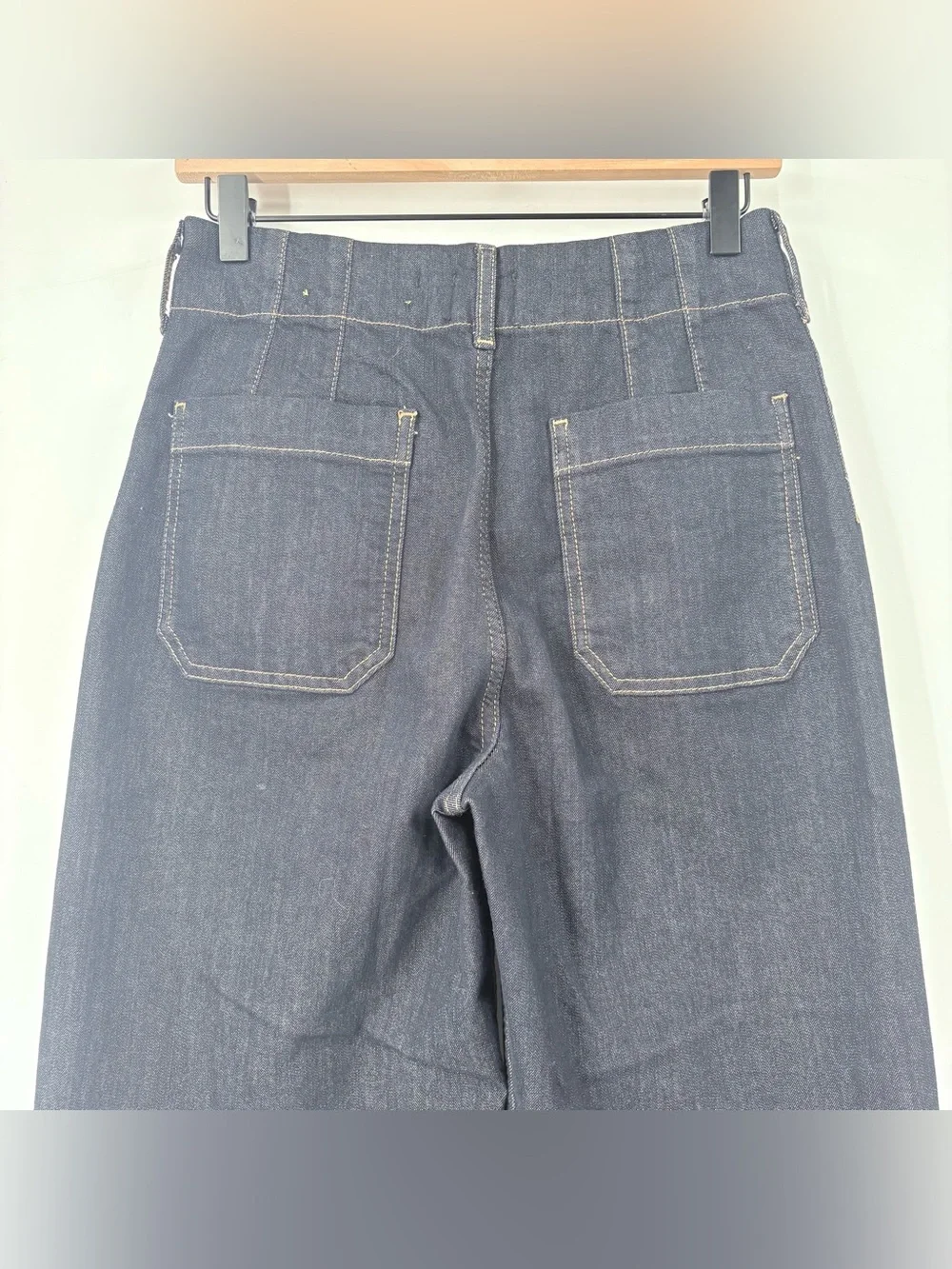 Anthropologie Maeve Colette High-Rise Wide-Leg Cropped Jeans